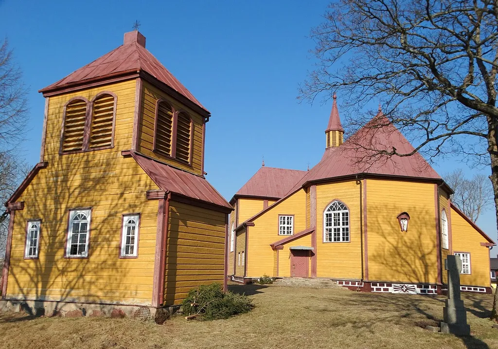 Church of All Saints in Luokė, Telšiai district, Lithuania