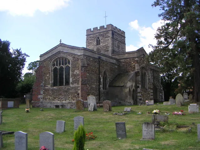 St Luke's parish church, Stoke Hammond, Buckinghamshire, seen from the northeast
