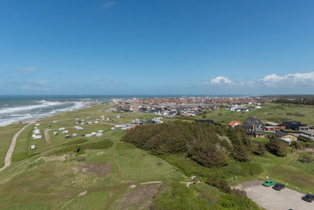 A view of Hirtshals, as seen from Hirtshals Lighthouse
