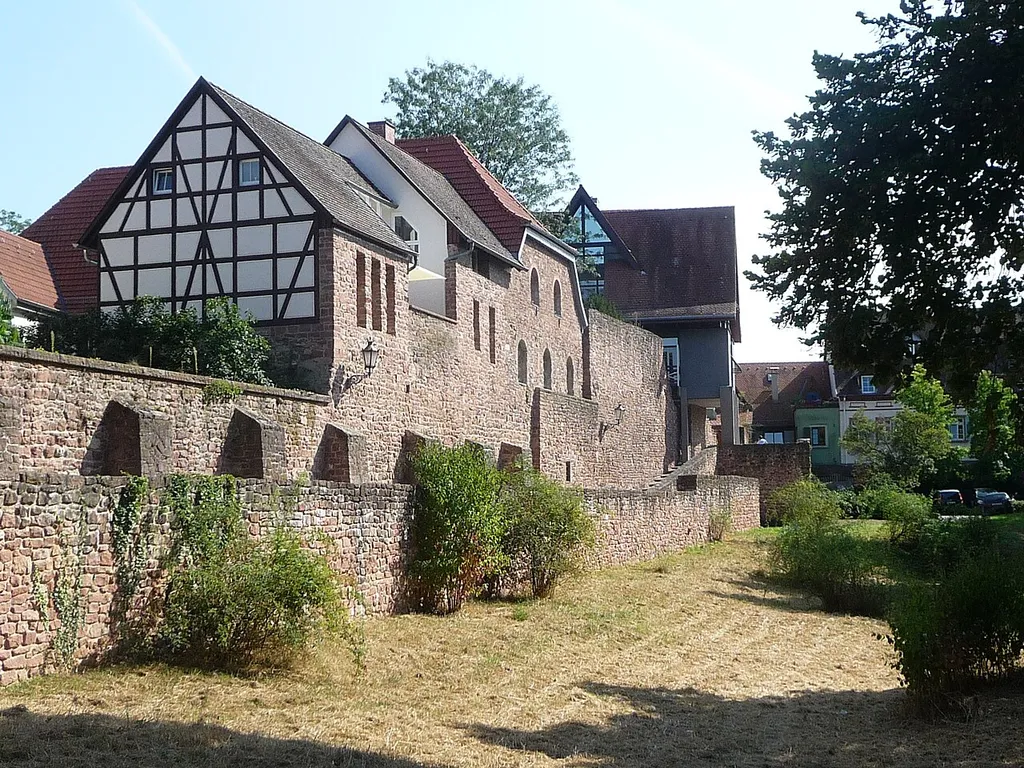 Stadtmauer von Ladenburg, nördliches Baden-Württemberg