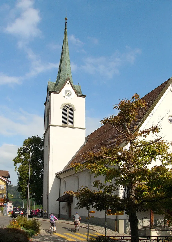 Church in Urnäsch, Canton of Appenzell Ausserrhoden, Switzerland.