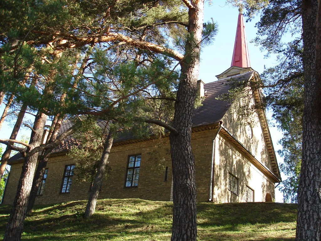 Lutheran church in Viesīte, Latvia