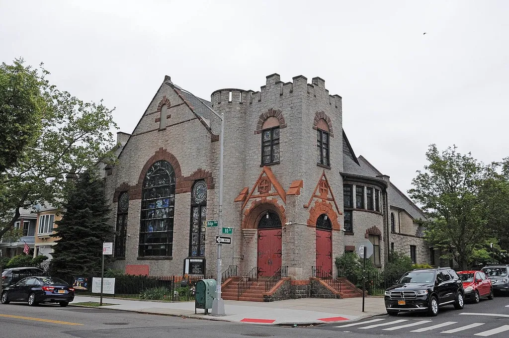 NOW KNOWN AS THE UNION CHUCH OF BAY RIDGE; ORIGIALLY THERE WERE TWO CHURCHES ONE BLOCK APART; A DUCTH REFORMED CHURCH AND A PRESBYTERIAN CHURCH, BOTH BUILT IN 1896. IN 1918 THEY MERGED TO FORM THE PRESENT CHURCH