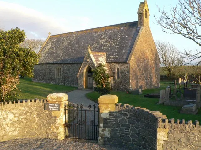 Santes Fair, Llangwyfan, Anglesey. A view of St. Mary's Church, Llangwyfan, Anglesey.