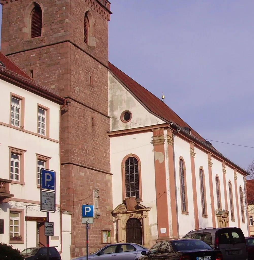 Protestant church Edenkoben in Rhineland-Palatinate, Germany