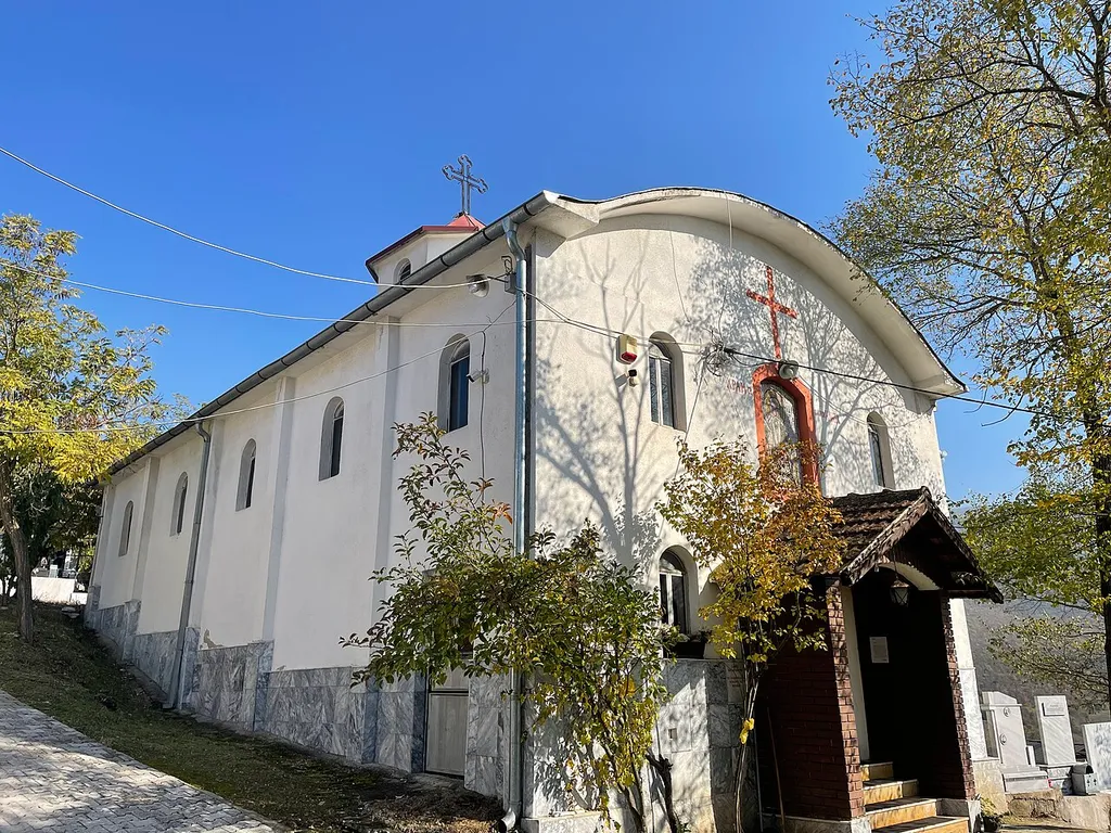 View of the St. Elijah Church in the village Raotince
