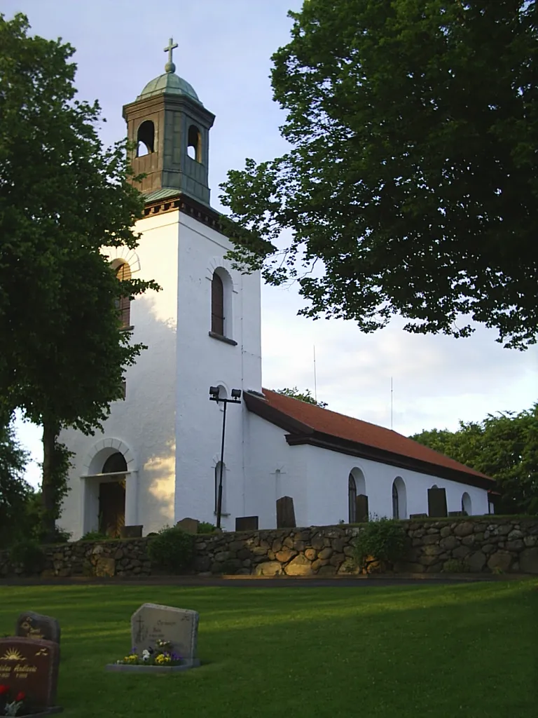Kyrkan i sv:Fuxerna församling, sv:Lilla Edet. Fotograf:Tubaist