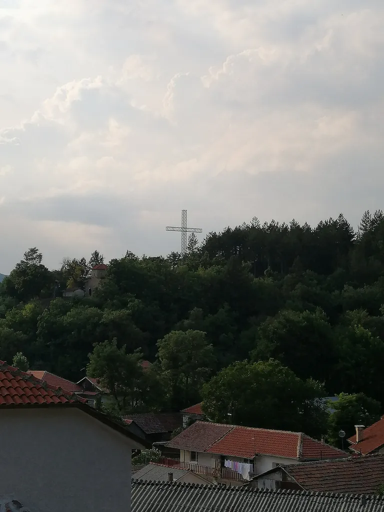 View of the new church in the village Kosel