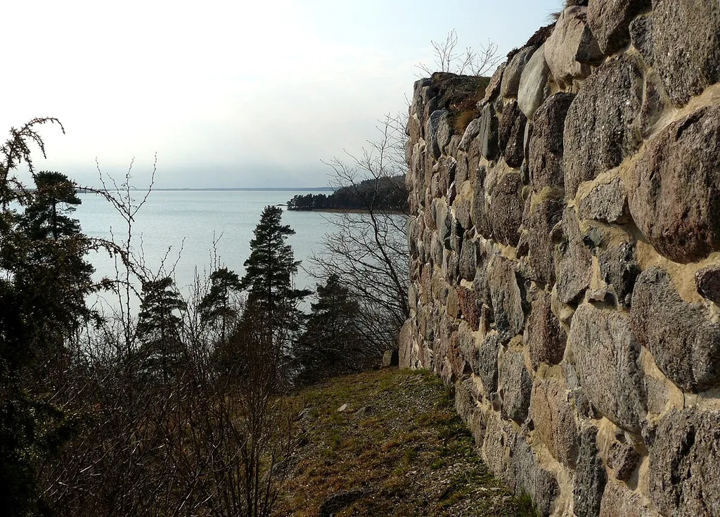 The Medieval ruin of Åls stenhus on 27 March 2014