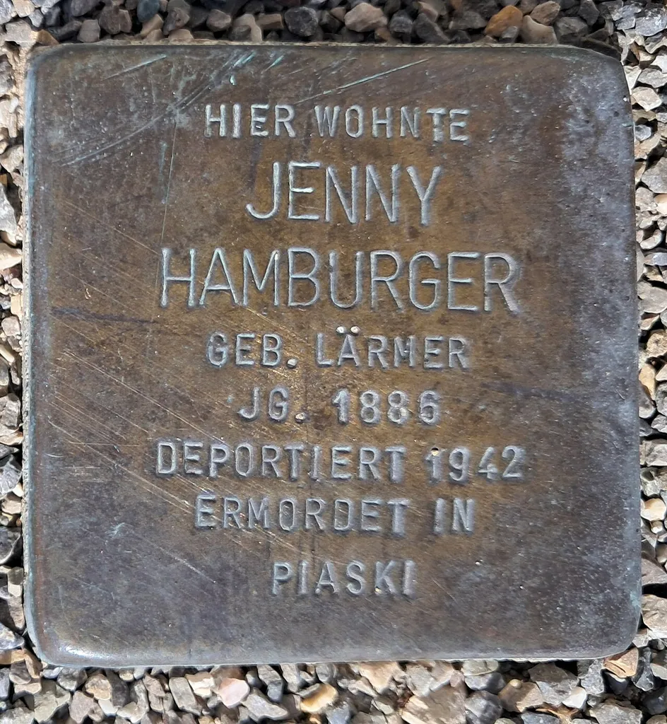 Stolperstein Jenny Hamburger in Nördlingen