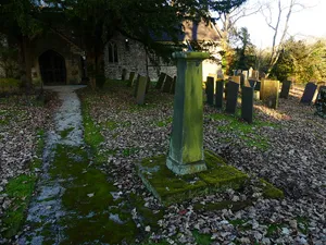 Sundial in churchyard, 10  yards south of south porch