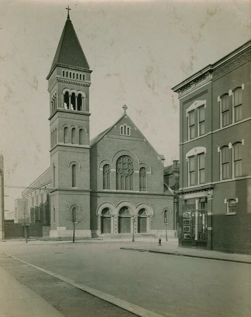 " St. Bridget, Catholic, Archer Ave., Church -Ch."--Photograph verso.