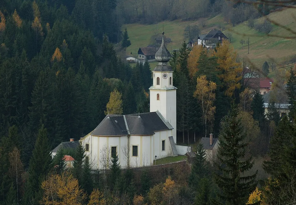 Parish church of Sankt Kathrein am Hauenstein, Styria, Austria.
