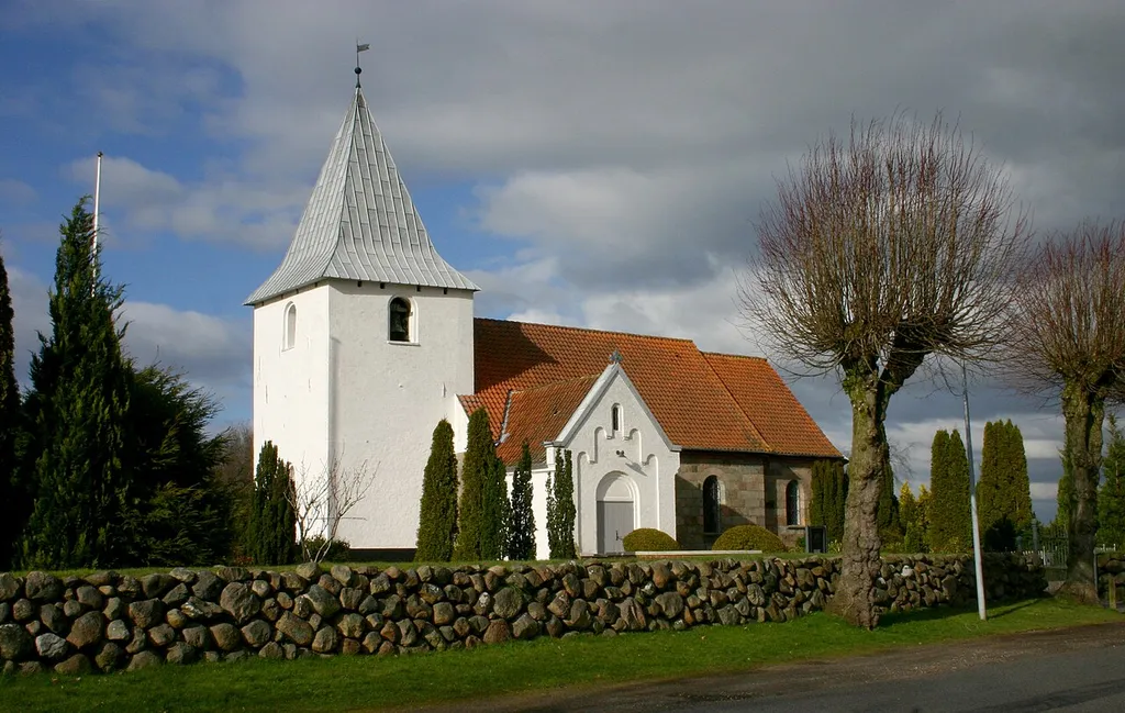 Bramdrup kirke is an old church in Bramdrupdam,Kolding,Denmark.Roman style.Build in year 1100-1200.