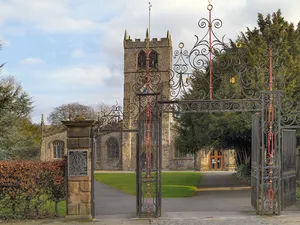 Gate Piers, Gates, And Railings To Churchyard Entrance