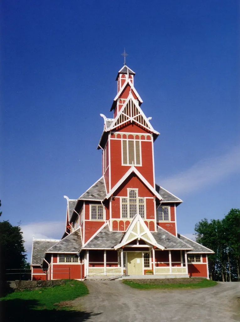 Buksnes Church in the county of Nordland, North Norway