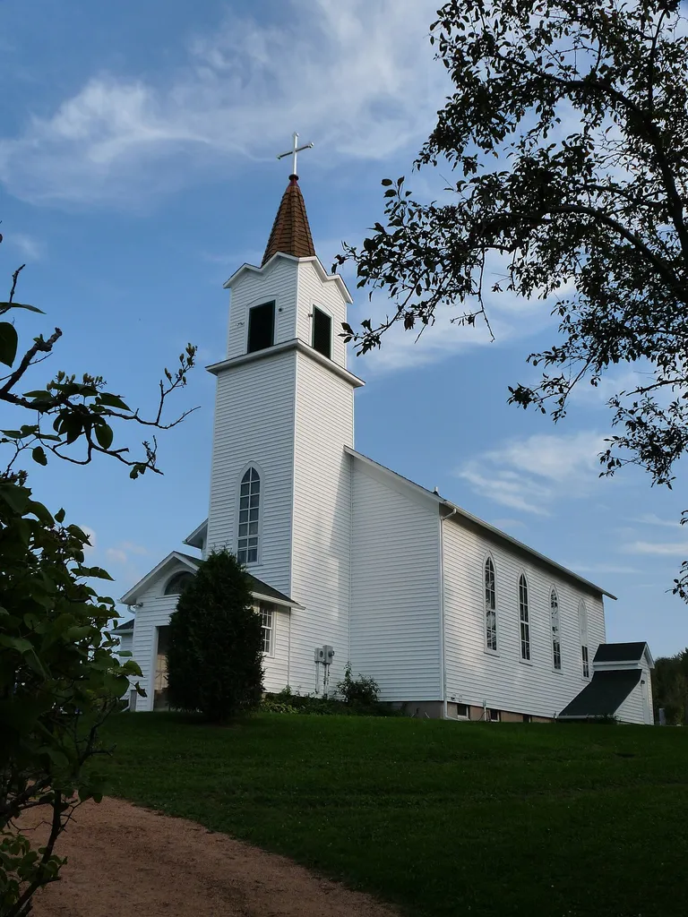 St. Anne's Catholic Church. This rural church, built 1888, is a few miles east of Chelsea, Wisconsin. It is on the National Register of Historic Places.
