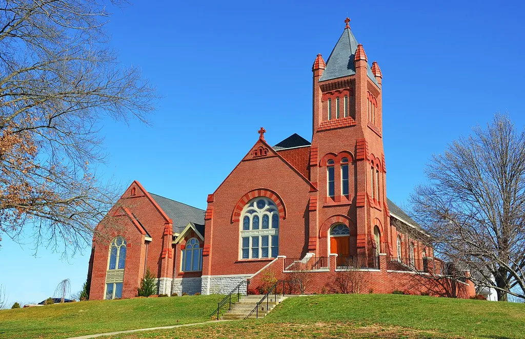 Saint Dominic Catholic Church, built in 1890 and added to the National Register in 1989.