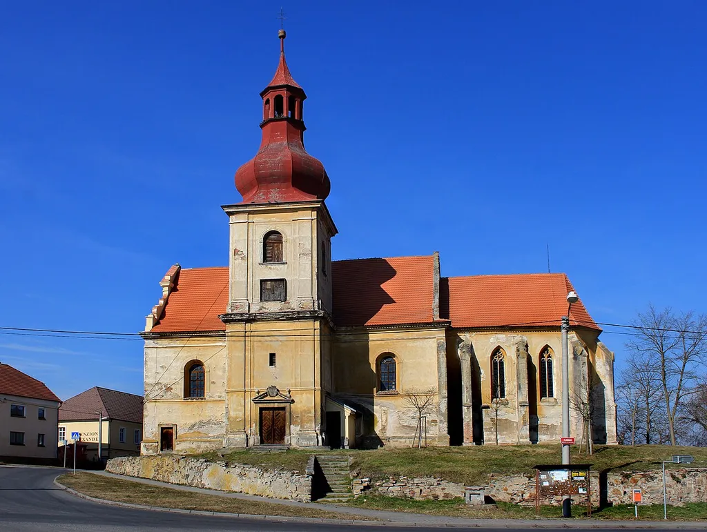 Church in Horní Sekyřany, part of Heřmanova Huť, Czech Republic.