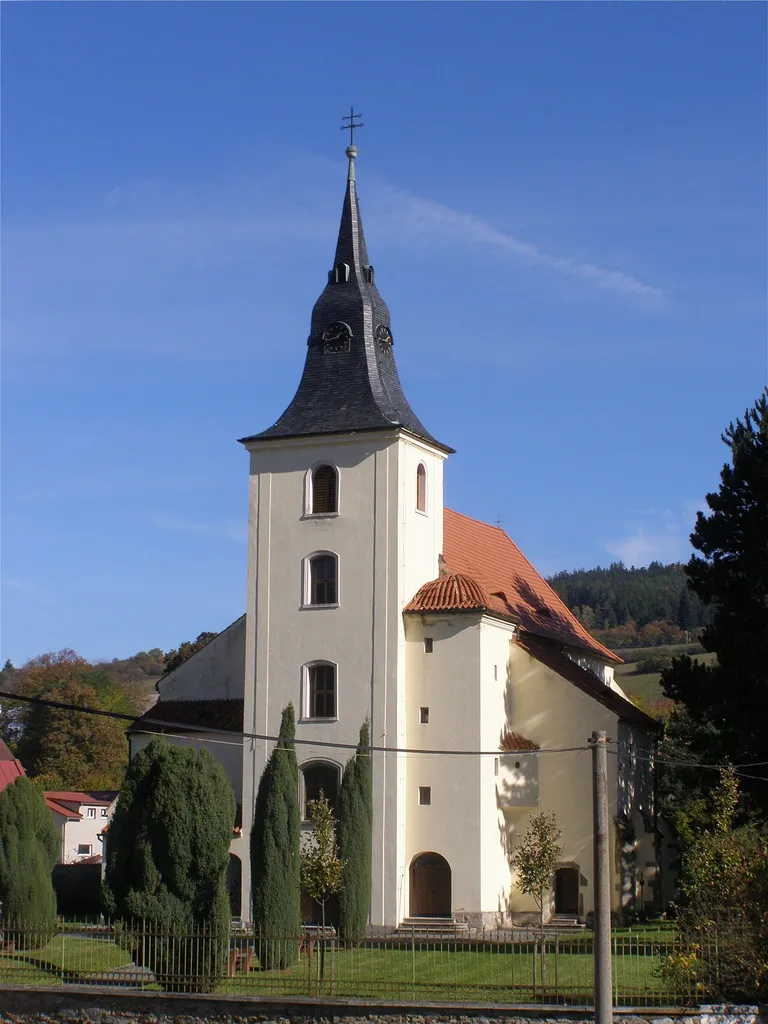 Sušice, ulice Dlouhoveská, kostel Nanebevzetí Panny Marie