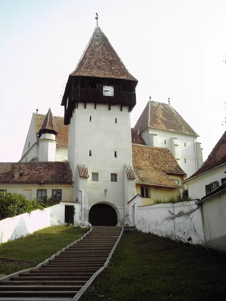 Saxon Fortified Church in Bazna Trasylvania, Romania