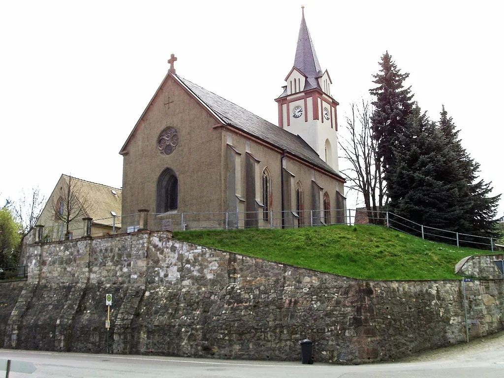 Christ Church in Rüdigsdorf (Kohren-Sahlis, Leipzig district, Saxony), 1848/49 by Oscar Mothes