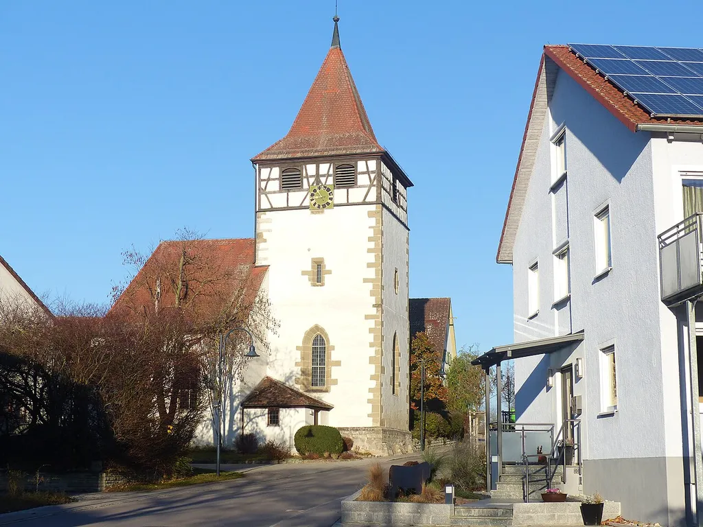 The village Bronnholzheim, part of the municipality of Satteldorf