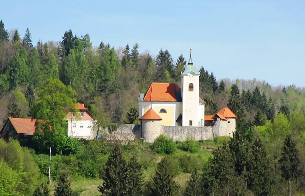 Saint Ulrich's Church in Podolnica, Municipality of Horjul, Slovenia