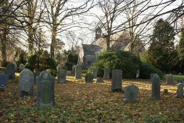 Parish church of St John the Evangelist, Hazelwood, Derbyshire, seen from the east