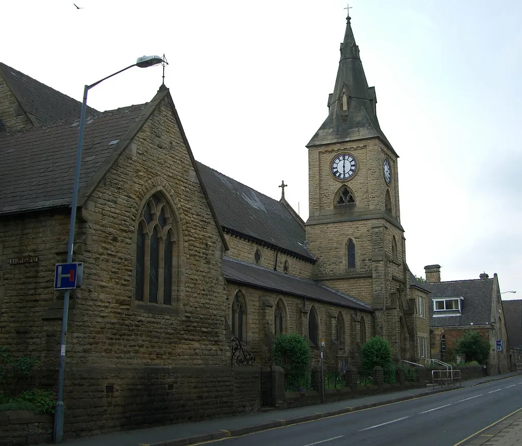 St Mary's parish church, South Road, Walkley, Sheffield, South Yorkshire, seen from the southeast