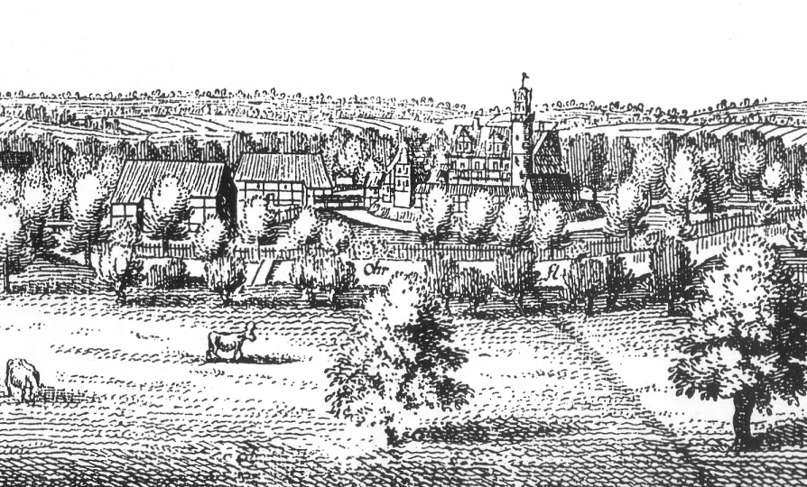 Ausschnitt aus Merian Stich von Brome 1654 {