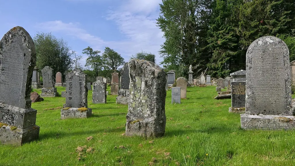 Cross slab, Inverallan Kirkyard, Morayshire