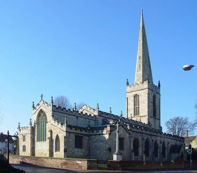 All Saints Church, Hessle, East Riding of Yorkshire, England.In earlier years, this was the premier church on the north bank of the Humber, Holy Trinity Hull being a chapel of ease of All Saints Hessle.