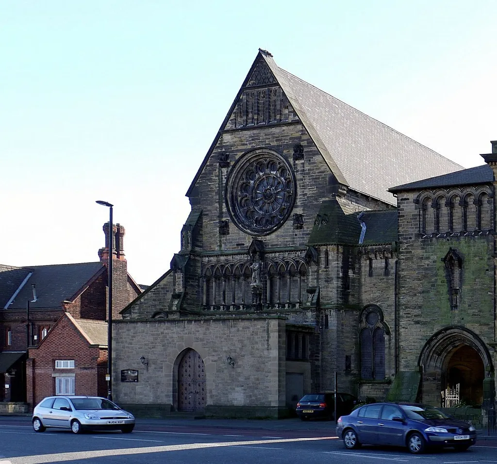 St Dominic's Church, Newcastle, taken from File:One of the oldest Swimming Baths in Britain, New Bridge Street (geograph 2811028).jpg by Andrew Curtis