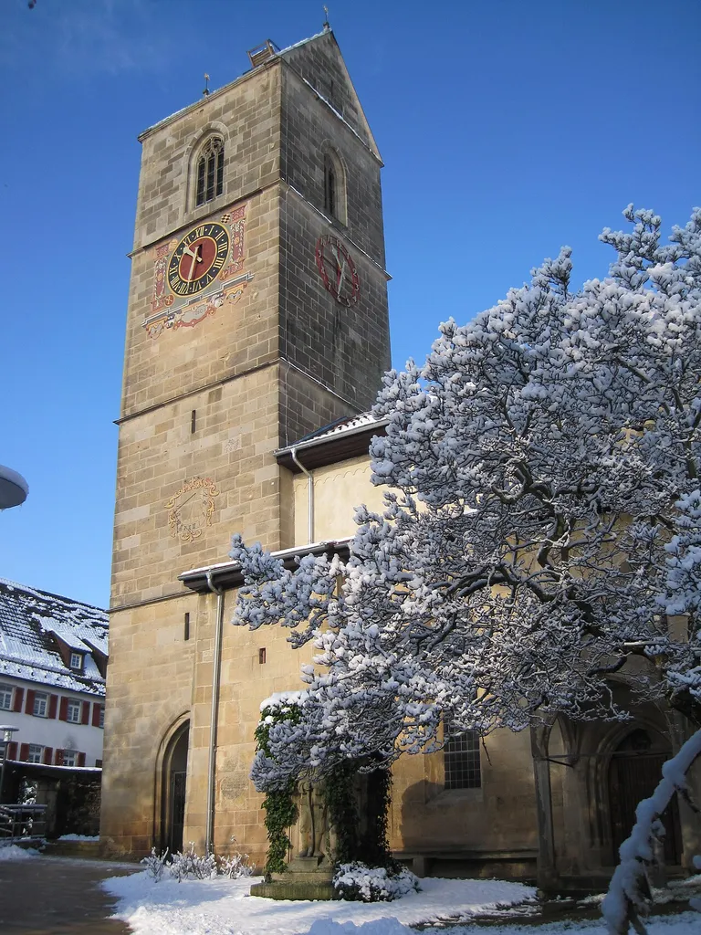 Turm der Martinskirche in Neckartailfingen