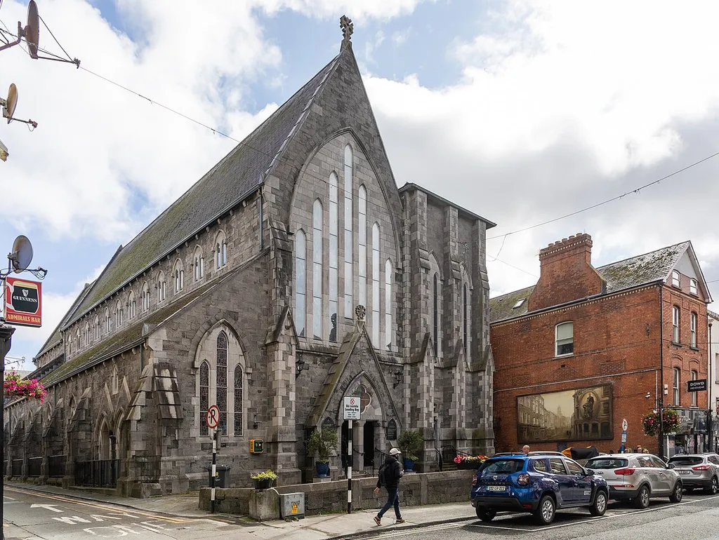 North-west view of St. Augustine's Church as seen from Shop Street.