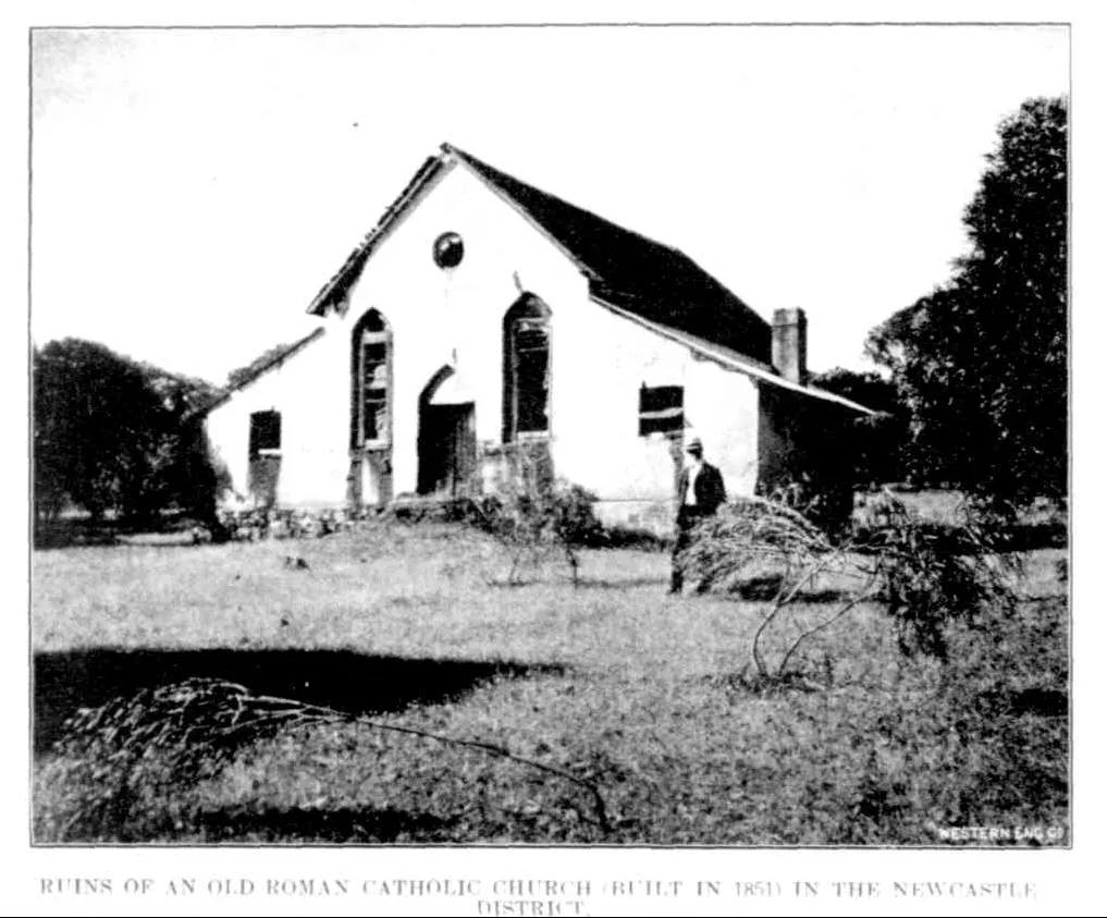 ruins of the original Roman Catholic Church in Old Toodyay