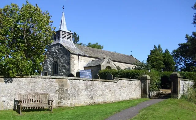 St Aidan's, Gillamoor Village church perched on the edge of a steep scarp. Built in 1802, but much restored in 1880.