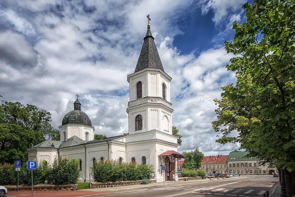 Suwałki, Cerkiew, ob. kościół pw. Najświętszego Serca Pana Jezusa w Suwałkach, 1840-1845, przebudowana w 1873, 1923.