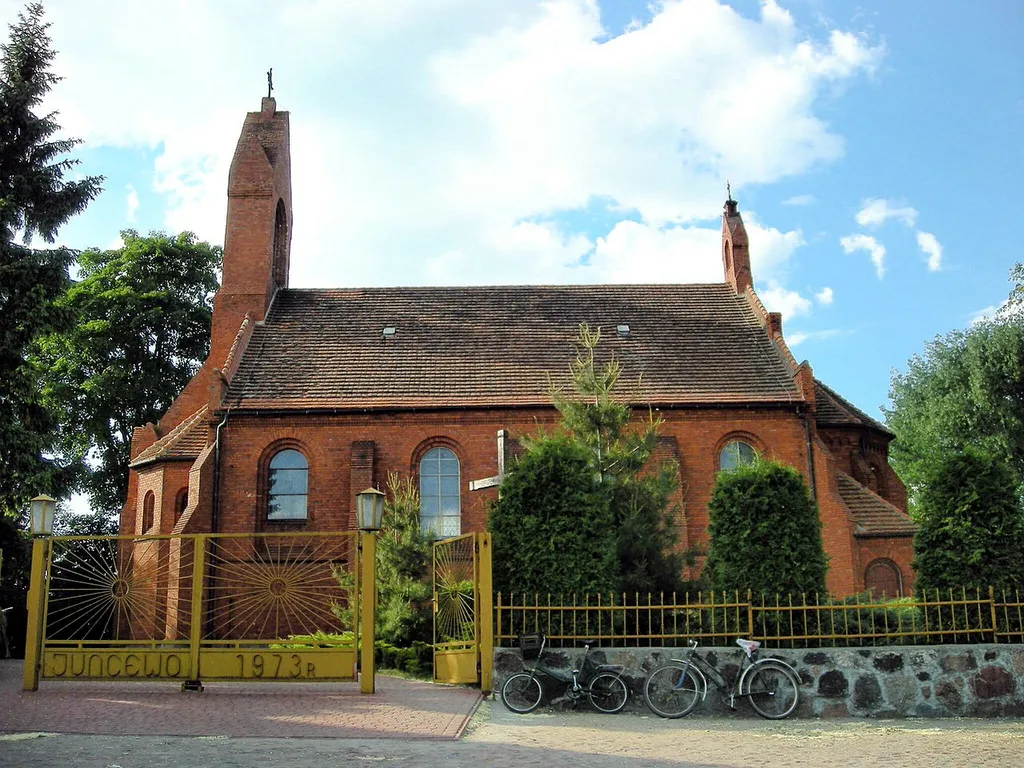 The church in Juncewo, Poland.