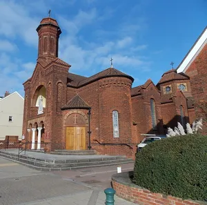 Roman Catholic Church of St Boniface, including the boundary wall with railings