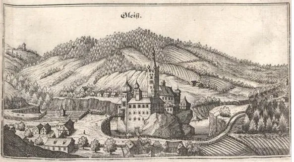Castle Gleiss, Lower Austria (Engraving by Matthäus Merian)