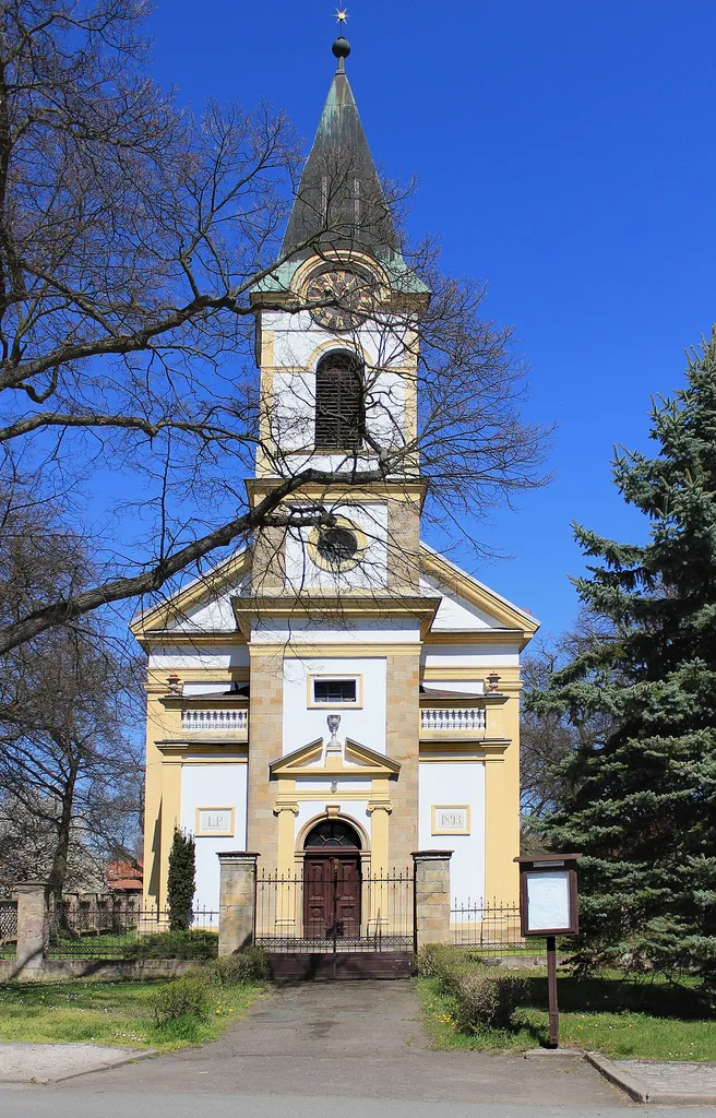 Church in Opolany, Czech Republic.