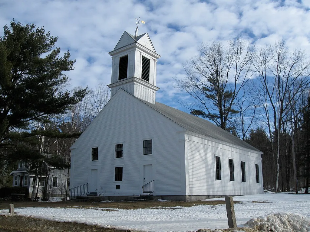 First Freewill Baptist Church (East Alton, New Hampshire). Photo by Ken Gallager, February 15, 2010.