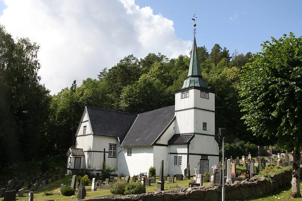 Dypvåg Kirke This is a photo of a monument in Norway, number: 84042 in the Norwegian Directorate for Cultural Heritage database.