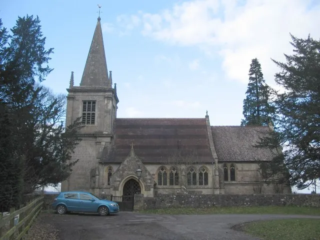 Church at East Woodlands. A view looking north to the church at East Woodlands.