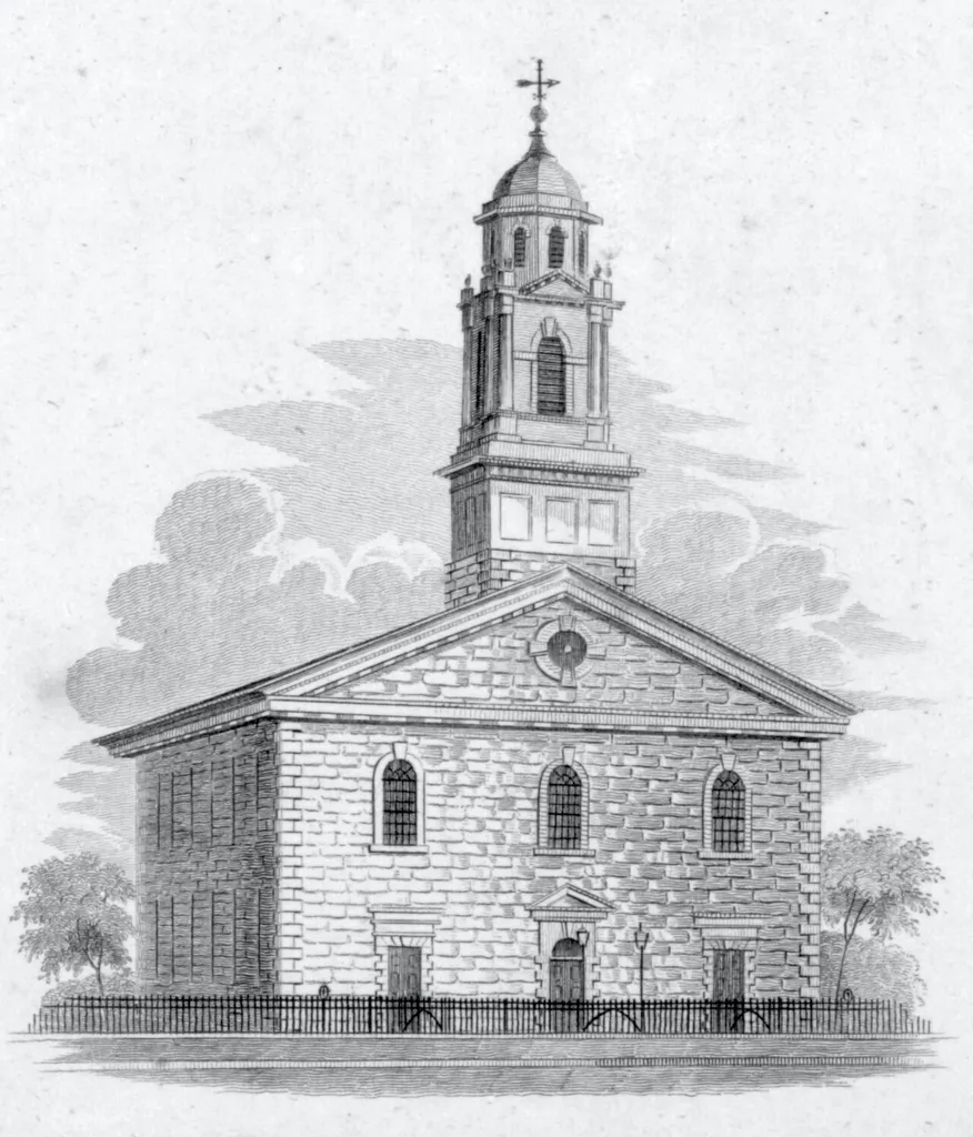 Presbyterian Church on Cedar Street in New York City