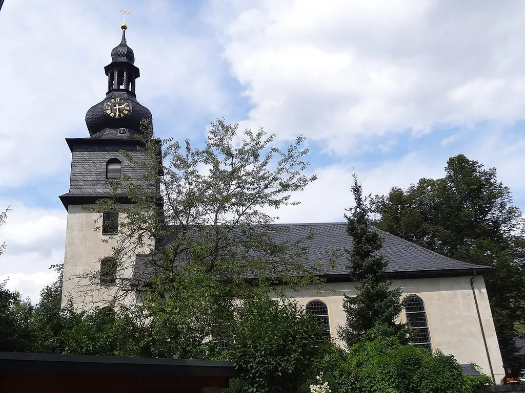 Church in Marktgölitz, Thuringia, Germany