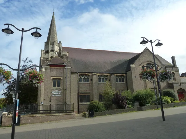 Lampposts outside the Methodist Church