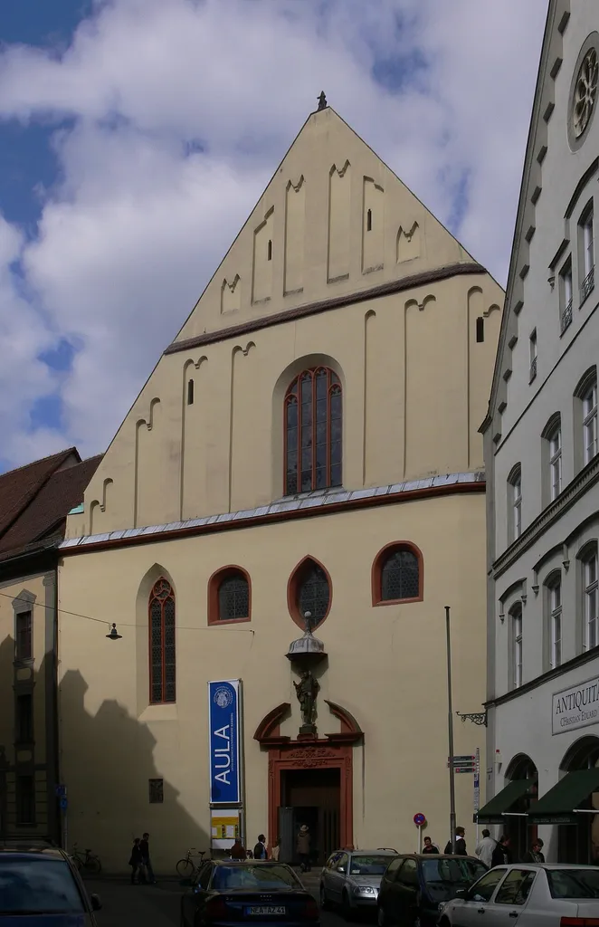 Bamberg, ehemaliges Dominikanerkloster Bamberg, ehemalige Klosterkirche (heute Aula der Universität Bamberg); Fassade